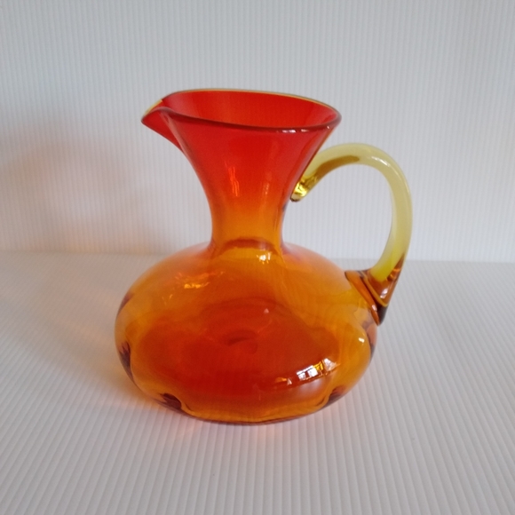 Artisan Hand Blown Glass Art Rare Vintage Glass Hand Crafted Romantic Sunset - Picture 3 of 9
